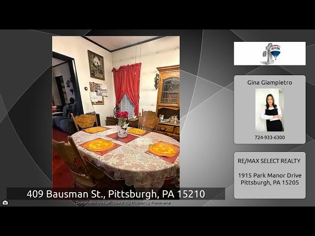 Real Estate: 409 Bausman St. Pittsburgh