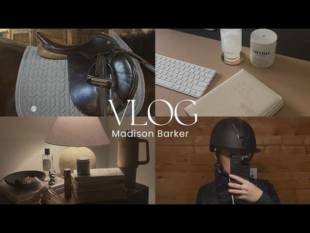 VLOG | horse riding lesson, equestrian haul, meetings & home updates | Madison Barker