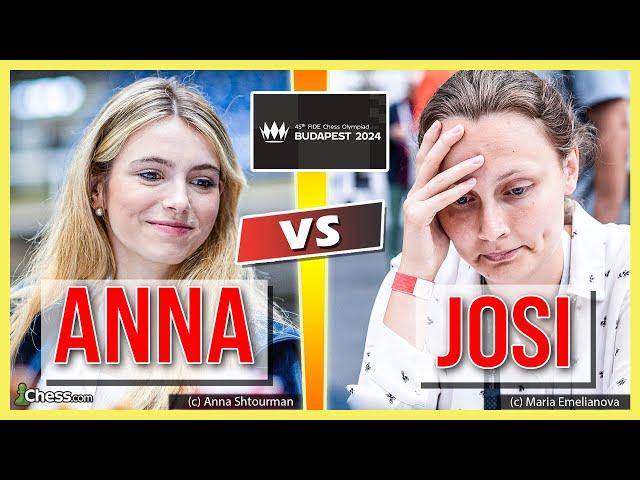 Josefine Heinemann vs. Anna Cramling | Schacholympiade Budapest 2024