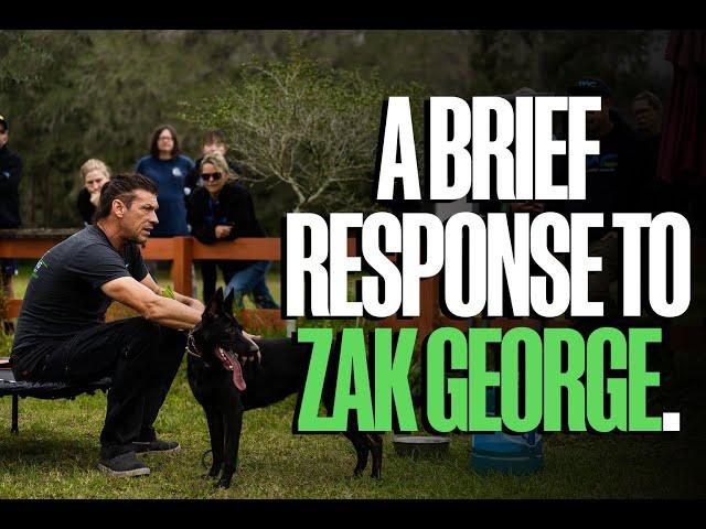 A Brief Response to Zak George.