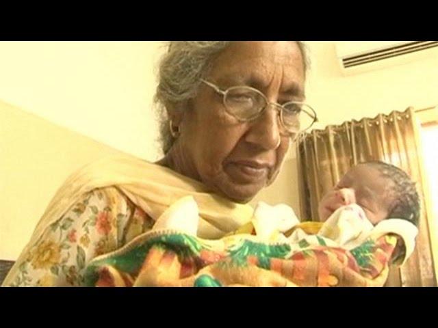 Pensioner parents: Indian couple in their 70s have first baby