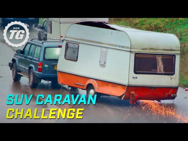 SUV Caravan Challenge | Top Gear | Series 22 | BBC