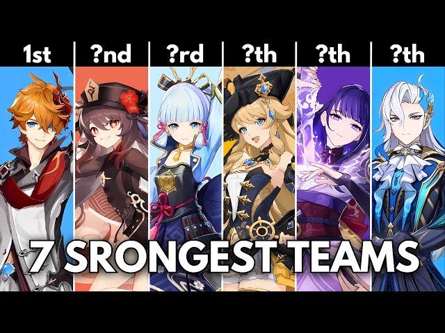 7 STRONGEST TEAMS RANKED!! Meta Tier Teams in [ Genshin Impact ]