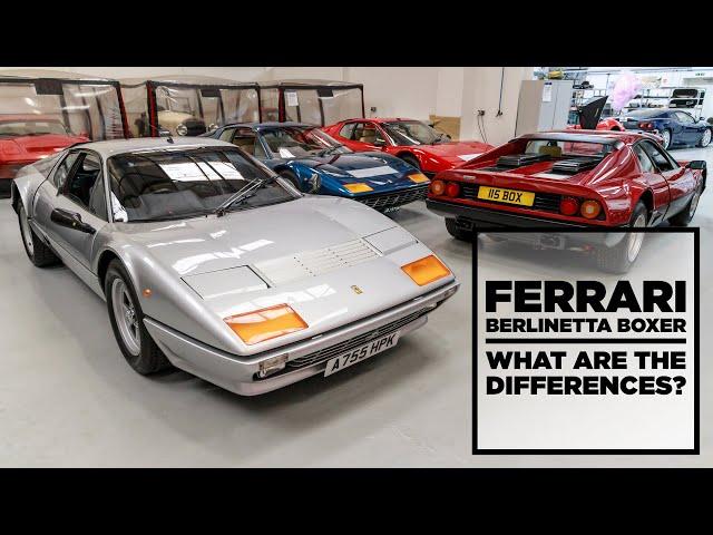 Ferrari Berlinetta Boxer - what are the differences?