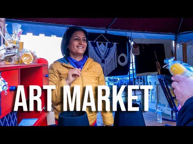 4K Alanya Art Market and Lunch in the Harbor. [Turkey March 2022]