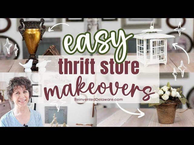 Thrift Store Makeovers | Upcycled Home Decor | DIY home decor | Budget Decorating Ideas