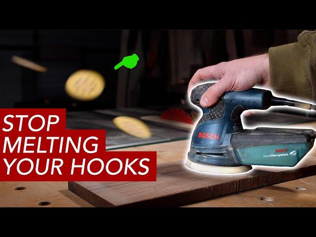 Stop Melting Your Hooks (why sanding discs fly off your sander)