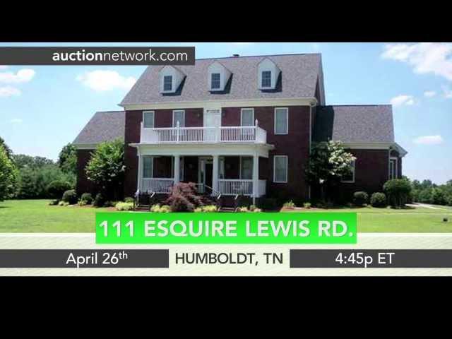 Home Auction: 111 Esquire Lewis Rd, - Humboldt, TN