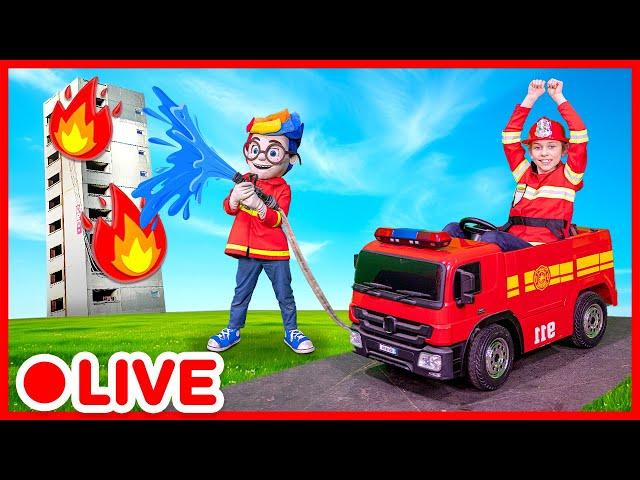 Fire Trucks and Firefighters for Preschoolers  | Kidibli