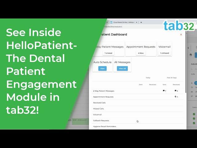 Best Dental Patient Communication Software - See Inside tab32's HelloPatient Module