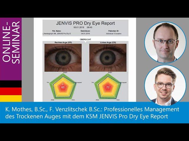 Professionelles Management des Trockenen Auges mit dem Keratograph 5M JENVIS Pro Dry Eye Report