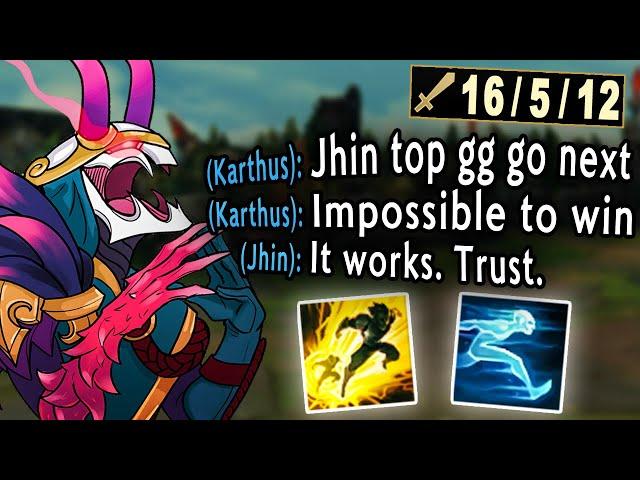 Do not underestimate Jhin Top. It only makes me stronger.