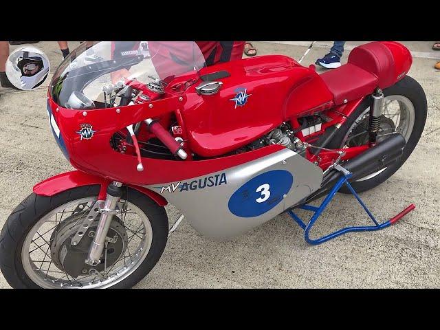 MV Agusta 350 - 6 cylinder prototype from the late 60s. Alive and loud.