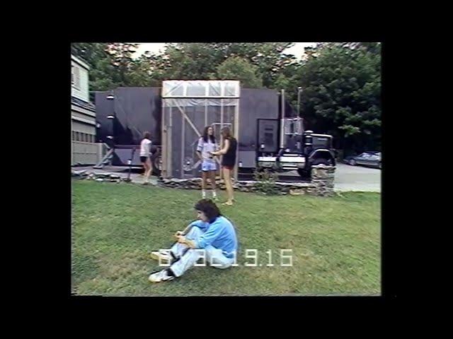 Ritchie Blackmore with Deep Purple relaxing during the Perfect Strangers recording sessions in 1984.