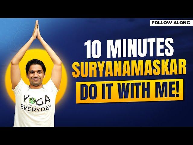 Step by Step SURYANAMASKAR for Beginners | Saurabh Bothra Yoga