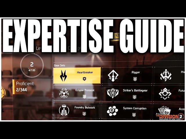 THE DIVISION 2 NEW EXPERTISE SYSTEM & THE FASTEST WAY TO LEVEL IT UP! HOW DOES IT WORK?