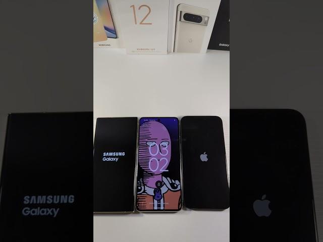 Samsung Galaxy S23 Ultra VS Google Pixel 8 Pro VS IPhone 15 Pro Max - Boot Up Test!