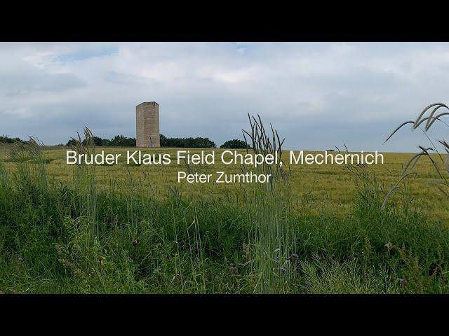 Peter Zumthor - Bruder Klaus Field Chapel, Mechernich(Cologne), Germany. 2007