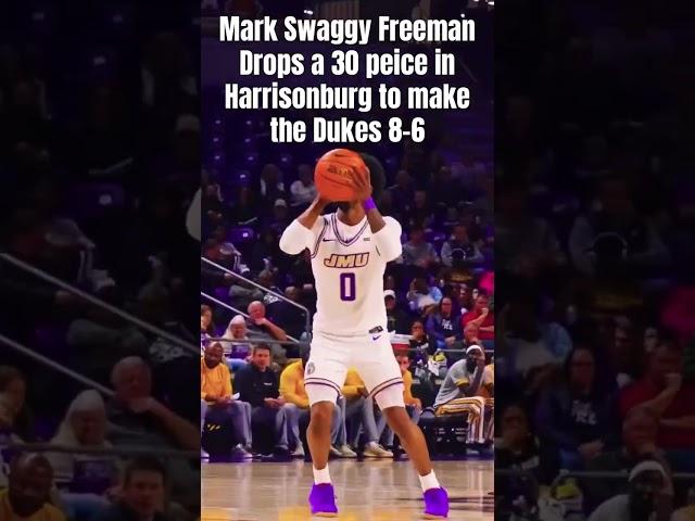 Mark Freeman is hot vs Southern Miss #shorts #jmubasketball