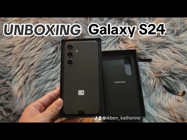 Samsung Galaxy S24 in Onyx Black Unboxing !