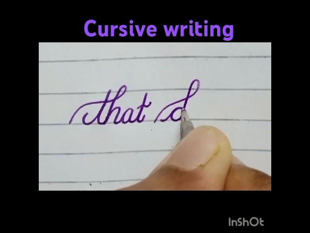 Cursive writing #shorts #youtubeshorts #yt #cursivewriting