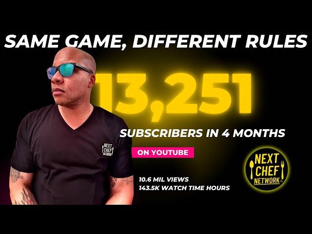 How Chef Prime Grew Over 13,000 Subscribers Under 4 Months | Next Chef Network