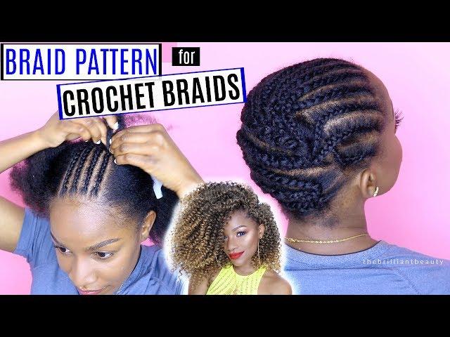 How to Braid Your Hair for Crochet Braids (DETAILED) | Braid Pattern Series