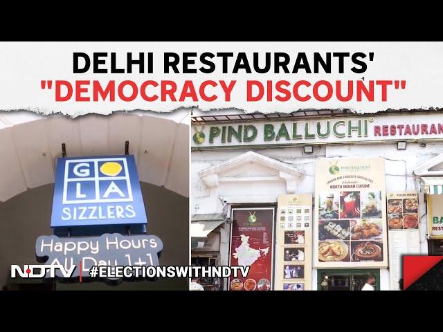 Lok Sabha Elections 2024 | Delhi Restaurants' "Democracy Discount" On Polling Day