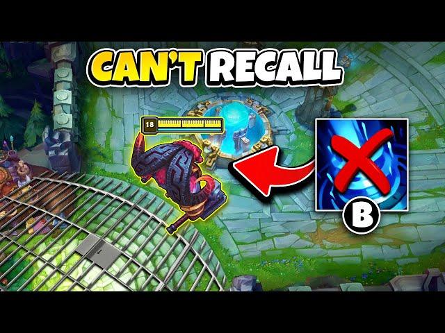 League of Legends but I can't return to base (NO RECALL CHALLENGE)