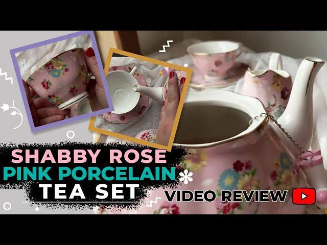 Shabby Rose Pink Porcelain Tea Set Video Review | English Tea Store