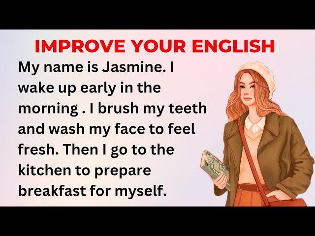 Daily Routine | Improve your English | Learn English Speaking | Level 1⭐| Listen and Practice