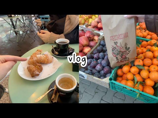 vlog in Italian: colazione fuori, spesa al mercato, quotidianità (sub)