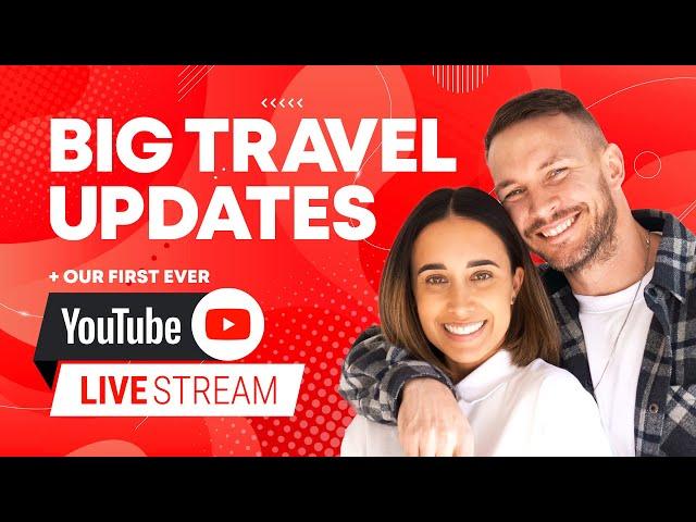 BIG TRAVEL NEWS on our first ever live ️