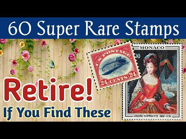 Super Rare Stamps - Big Fortune  If You Have These | 60 Most Expensive Stamps Ever Sold