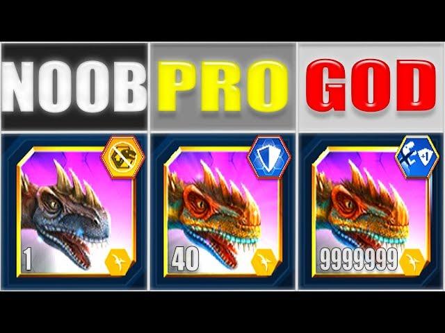 NOOB vs PRO vs GOD - METRIAPHODON 999 | JURASSIC WORLD THE GAME