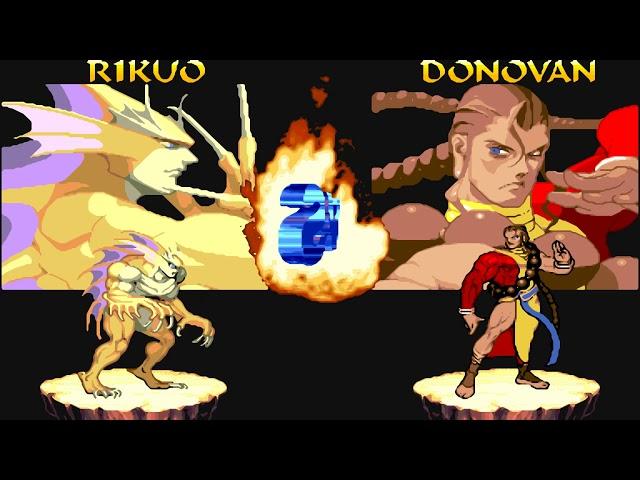 Night Warriors Darkstalkers' Revenge (Arcade 1CC) Rikuo Aulbath Playthrough