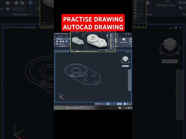 PRACTISE DRAWING | AutoCAD Drawing