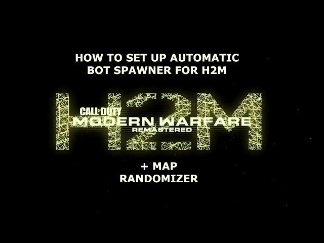 How To Set up Automatic Bot Spawner and Custom Server H2M Mod