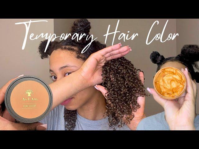 WASH N’ GO I Tried Temporary Hair Color Gel | As I Am’s Curl Color