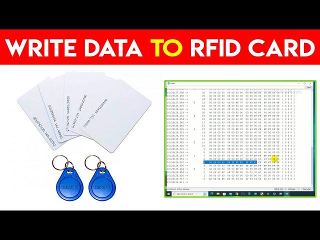 How to Write Data to RFID Card using RC522 RFID Module || Change RFID Tag Id ||  Card Data Change