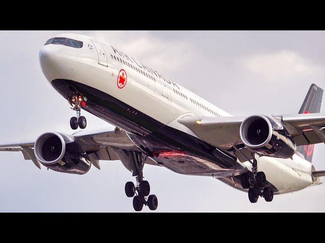 25 MINS CLOSE UP LANDINGS at TORONTO YYZ | 4K | Plane Spotting at Toronto Pearson Airport (2023)