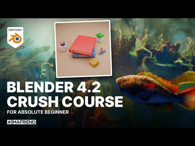 Learn Blender 4.2 Fast: Complete Beginner's Crash Course!