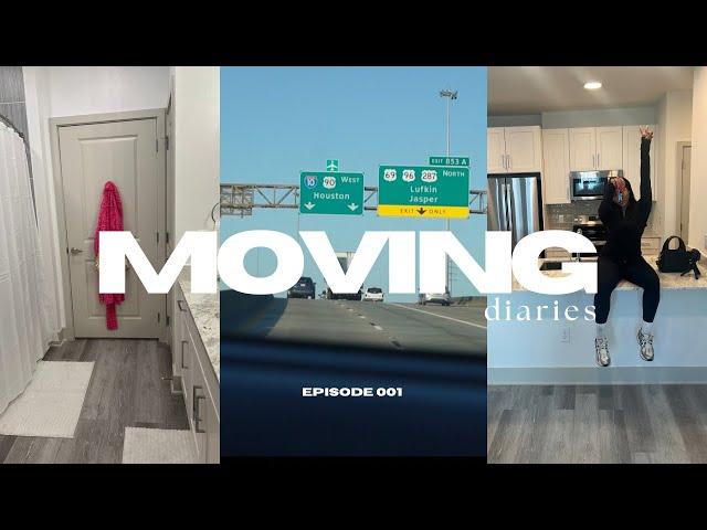 moving vlog: i moved to a luxury apartment in houston, tx! 22 hr drive, deep cleaning, etc.