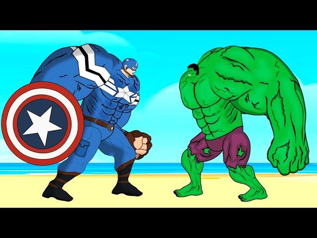 Evolution of HULK Vs Evolution of CAPTAIN AMERICA : Who Is The King Of Super Heroes ?