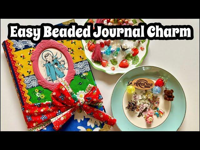 Easy Junk Journal Charm Tutorial / Bead organization / Beginner Junk Journal