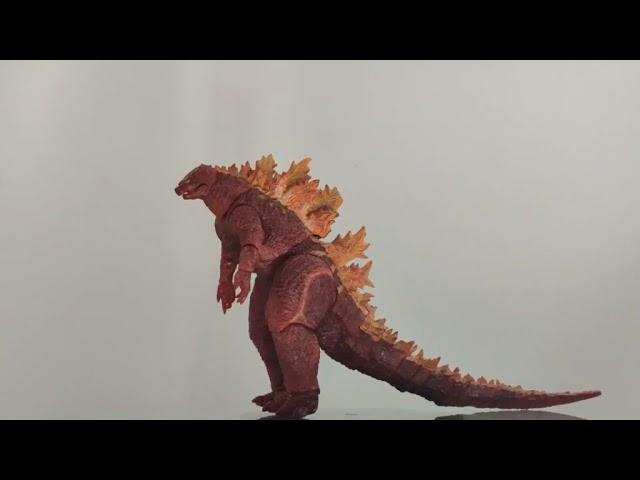 歐美系列 Neca 公仔 2011 哥斯拉 怪獸之王 核爆燃燒 紅蓮哥斯拉 模型盒裝