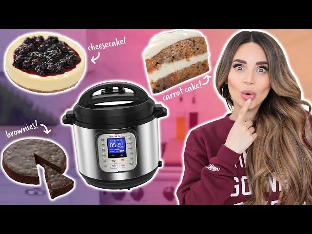 I Tried BAKING Desserts In An INSTANT POT!