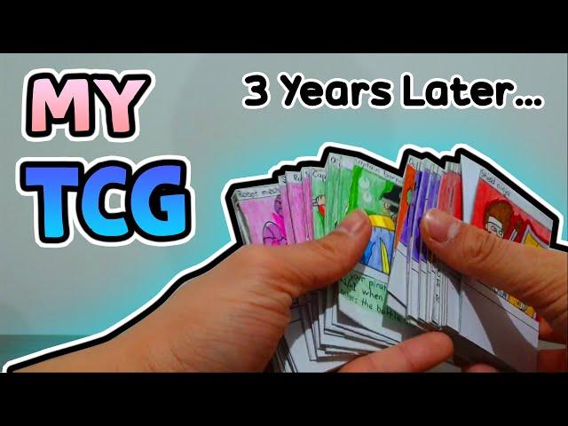 Looking at my Old Homemade TCG! 3 years later...