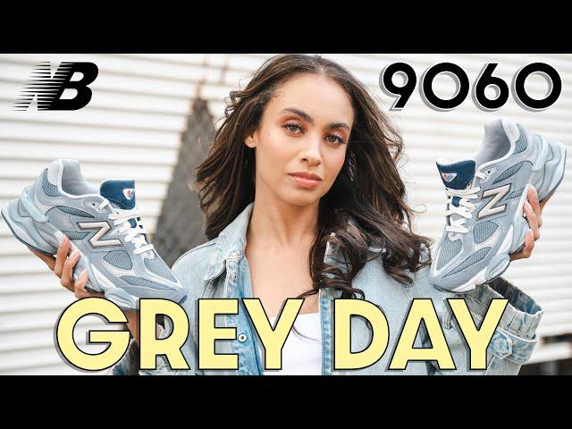 The BEST of GREY DAY? NEW BALANCE 9060 GREY DAY On Foot Review and How to Style (Outfits)