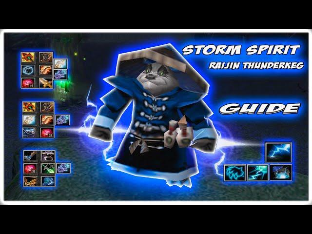 Storm Spirit Raijin Thunderkeg Guide | Как комбечить если мид НЕ очень?